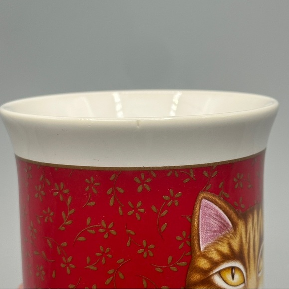 Vintage Hallmark 1987 Orange Tabby Cat Golden Eyes Made In Japan Coffee Tea Mug - Picture 9 of 11